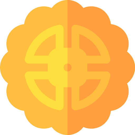 Moon pie Basic Rounded Flat icon