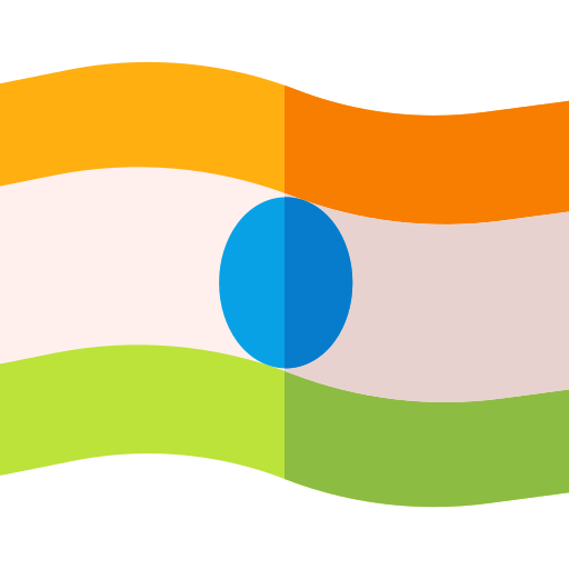 indië Basic Straight Flat icoon