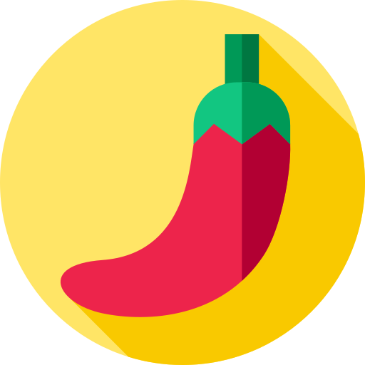 Chili Flat Circular Flat icon