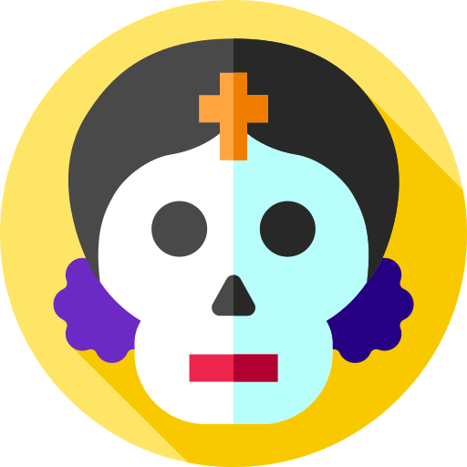 Skull Flat Circular Flat icon
