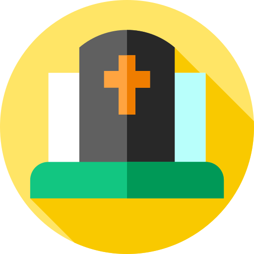 墓石 Flat Circular Flat icon