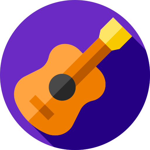 Guitar Flat Circular Flat icon