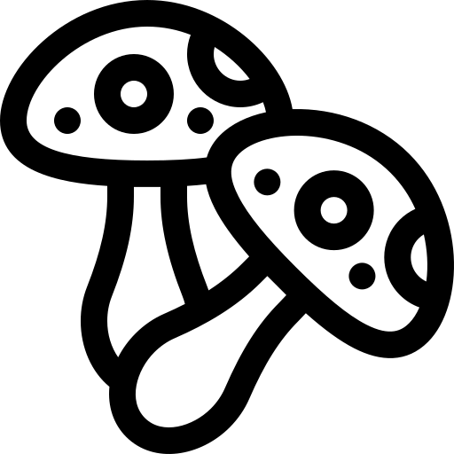 cogumelo Basic Rounded Lineal Ícone