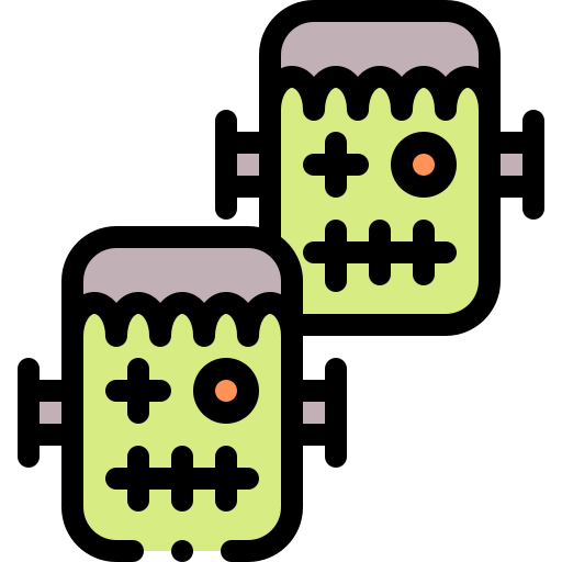 frankenstein Detailed Rounded Lineal color icon
