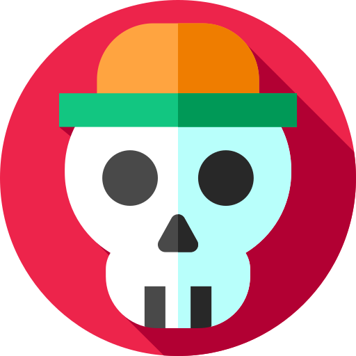 Skull Flat Circular Flat icon