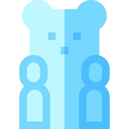 Gummy bear Basic Straight Flat icon