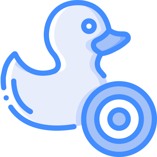 Duck shooting Basic Miscellany Blue icon