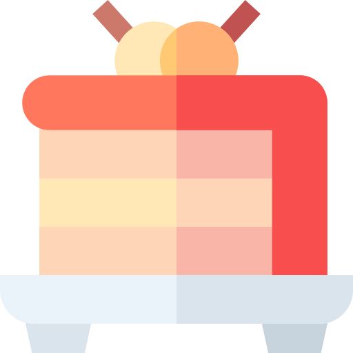 Cheesecake Basic Straight Flat icon