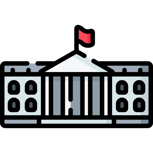 Белый дом Special Lineal color иконка