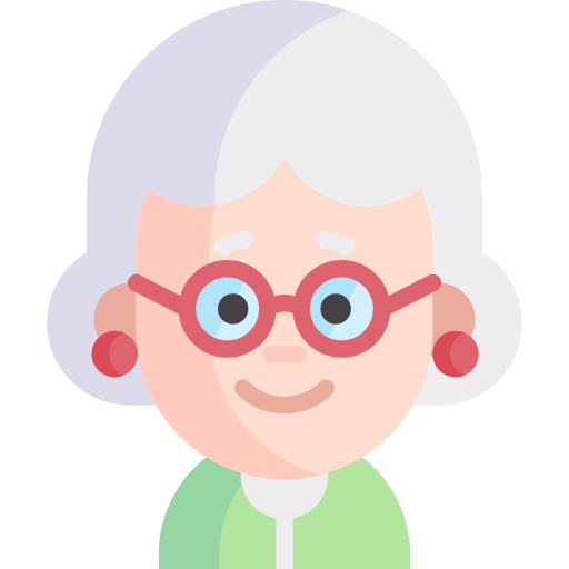 Old woman Special Flat icon