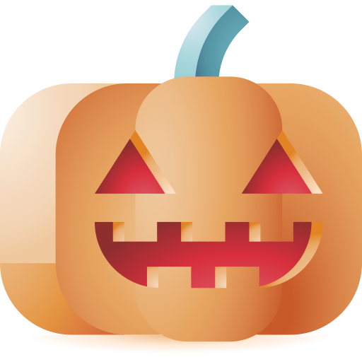 かぼちゃ 3D Toy Gradient icon