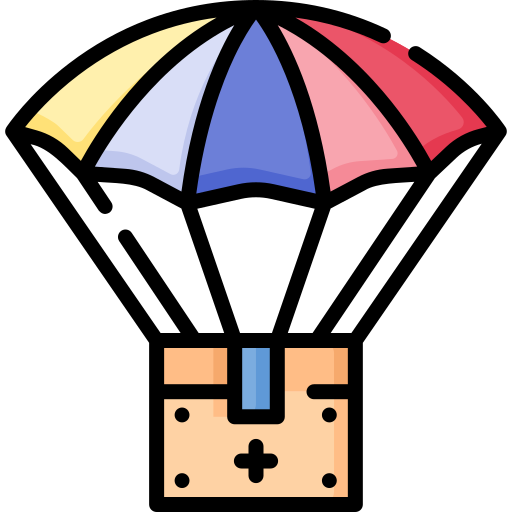 paracaídas Special Lineal color icono