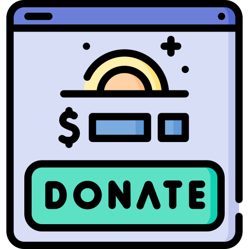 Online donation Special Lineal color icon