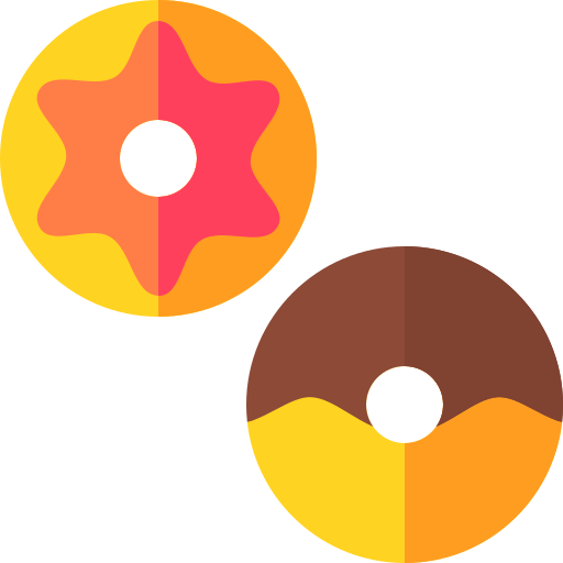donuts Basic Rounded Flat icoon