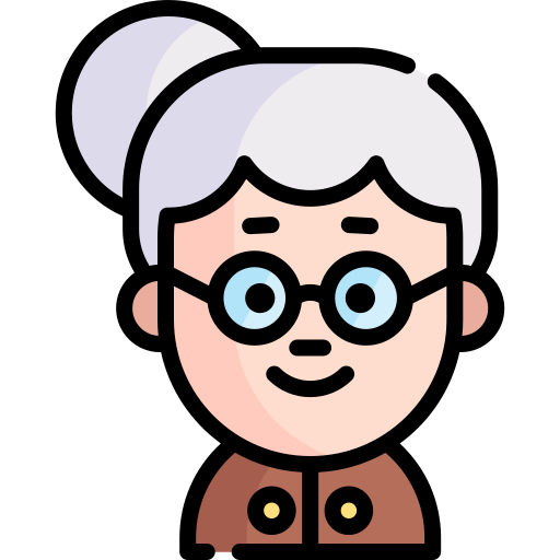 Old woman Special Lineal color icon
