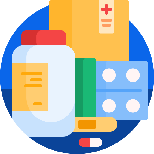 medicamentos Detailed Flat Circular Flat icono