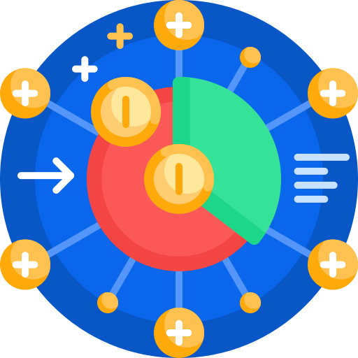 crowdfunding Detailed Flat Circular Flat icoon
