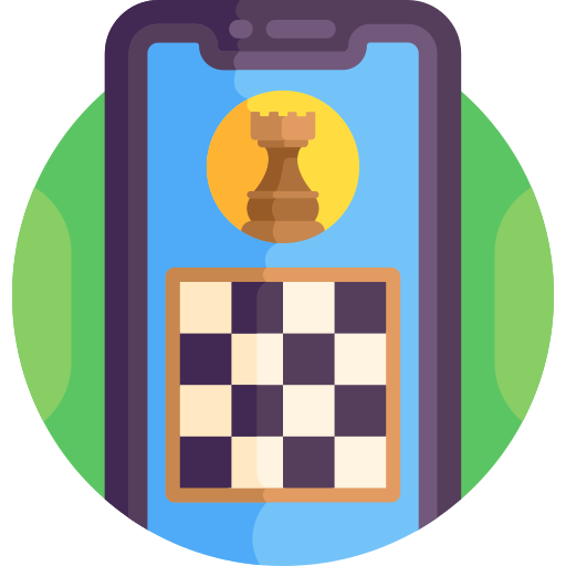 Шахматы Detailed Flat Circular Flat иконка