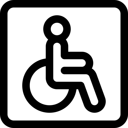 onbekwaamheid Basic Rounded Lineal icoon