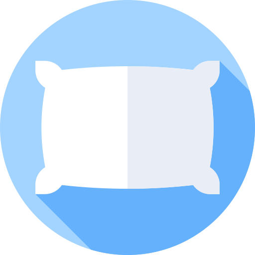 almohada Flat Circular Flat icono