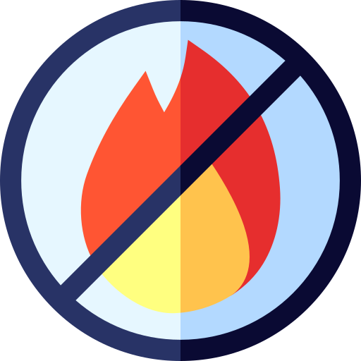 No fire Basic Straight Flat icon