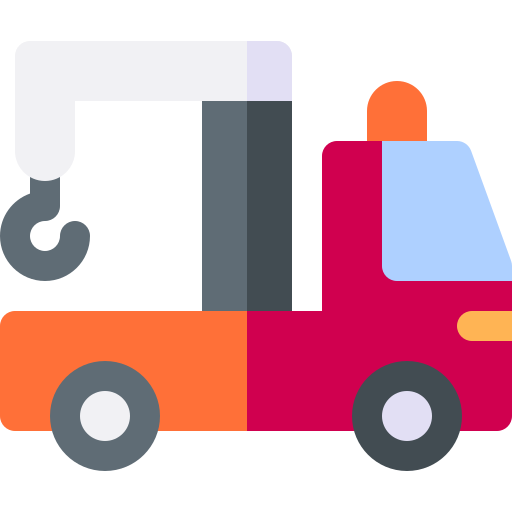 Tow truck Basic Rounded Flat icon