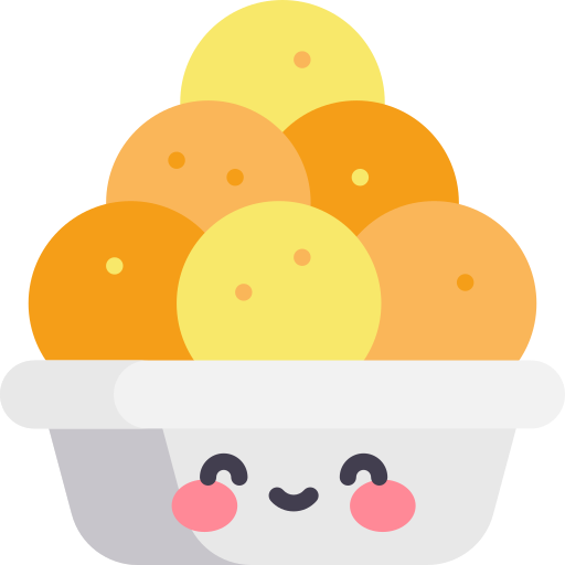 laddu Kawaii Flat ikona