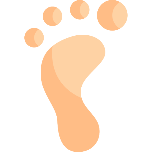 Footprint Kawaii Flat icon
