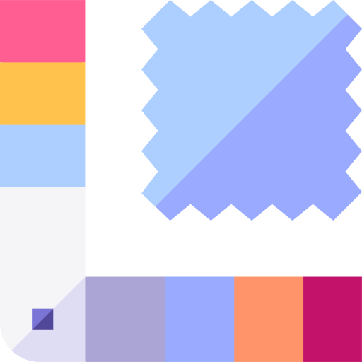 kleuren Basic Straight Flat icoon