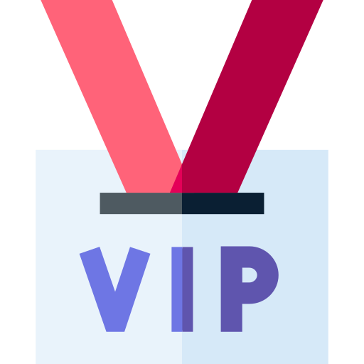 Vip card Basic Straight Flat icon