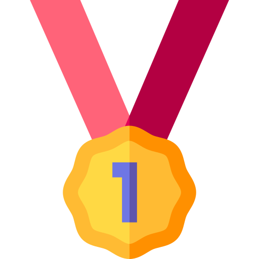 medalla Basic Straight Flat icono