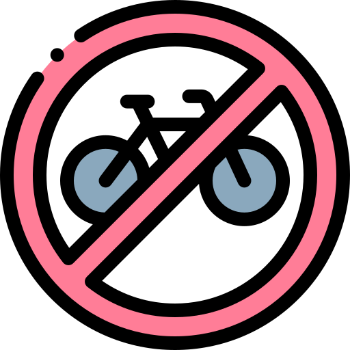 自転車はありません Detailed Rounded Lineal color icon