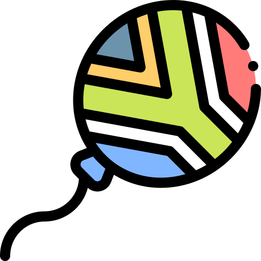 풍선 Detailed Rounded Lineal color icon