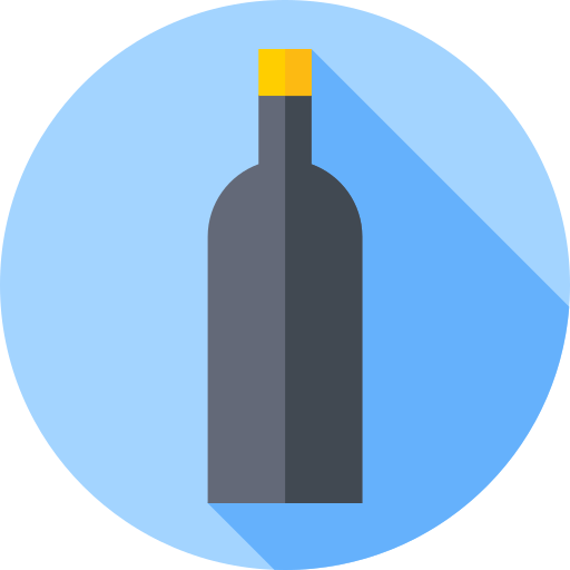 glasflasche Flat Circular Flat icon