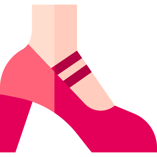 high heels Basic Straight Flat icon