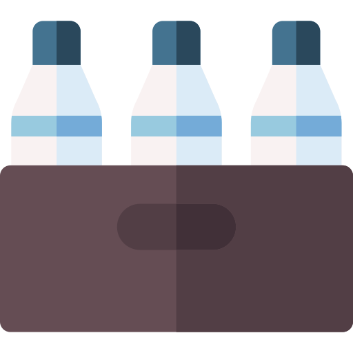 melk fles Basic Rounded Flat icoon
