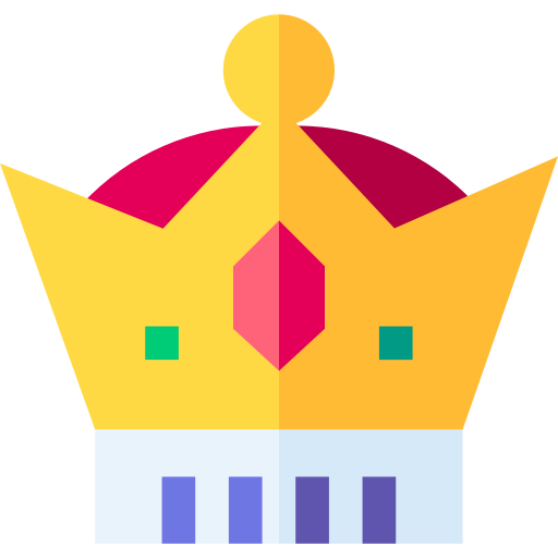 Crown Basic Straight Flat icon