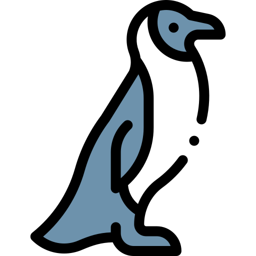 pingüinos Detailed Rounded Lineal color icono