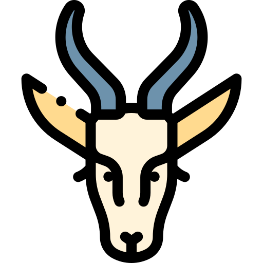 Springbok Detailed Rounded Lineal color icon