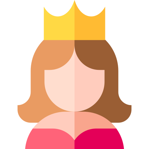 Princess Basic Straight Flat icon