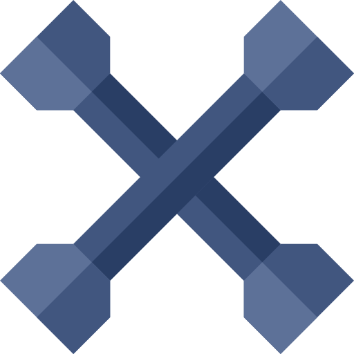 Крестообразный ключ Basic Straight Flat иконка