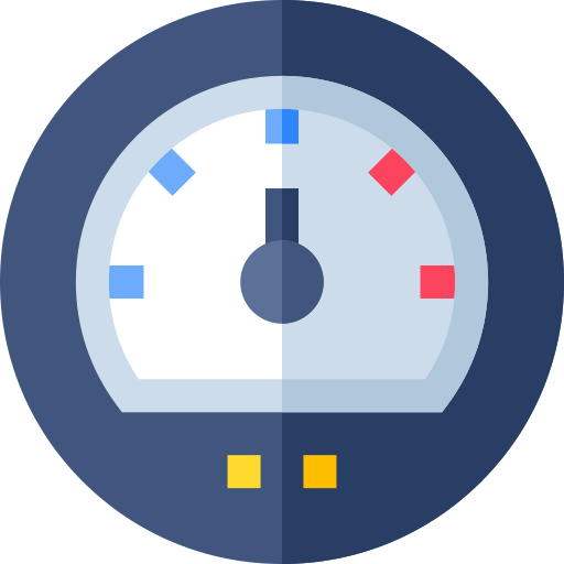 Speedometer Basic Straight Flat icon