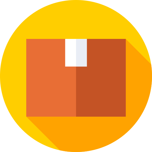 箱 Flat Circular Flat icon