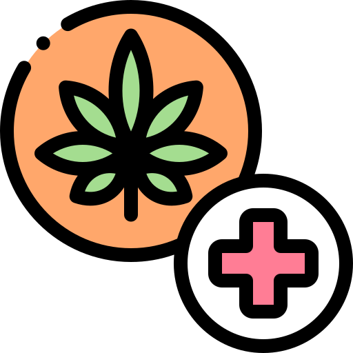 대마초 Detailed Rounded Lineal color icon