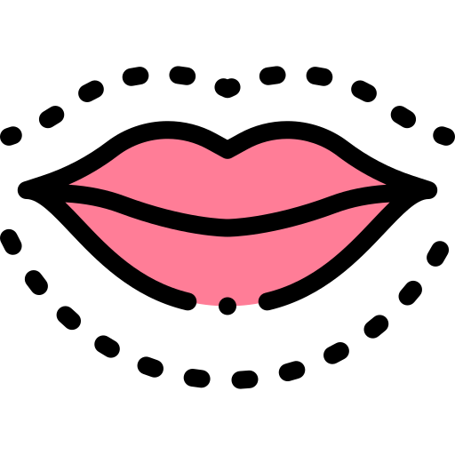 lippenvergrößerung Detailed Rounded Lineal color icon