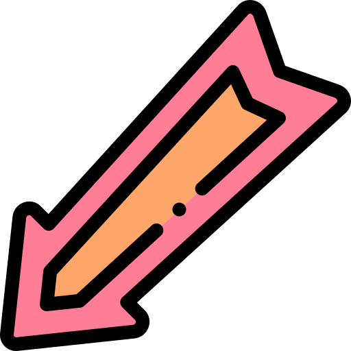 Arrow Detailed Rounded Lineal color icon