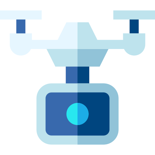 Camera drone Basic Straight Flat icon