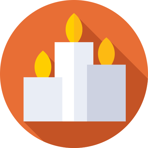 Candles Flat Circular Flat icon