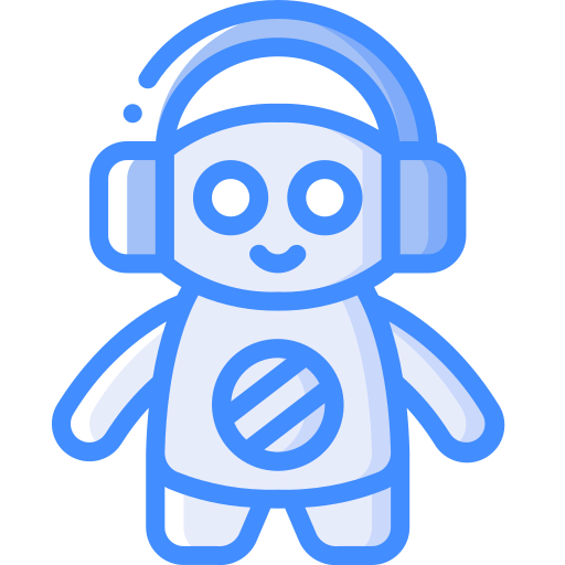 Robot Basic Miscellany Blue icon