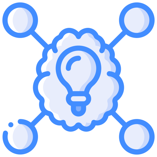 Brain Basic Miscellany Blue icon